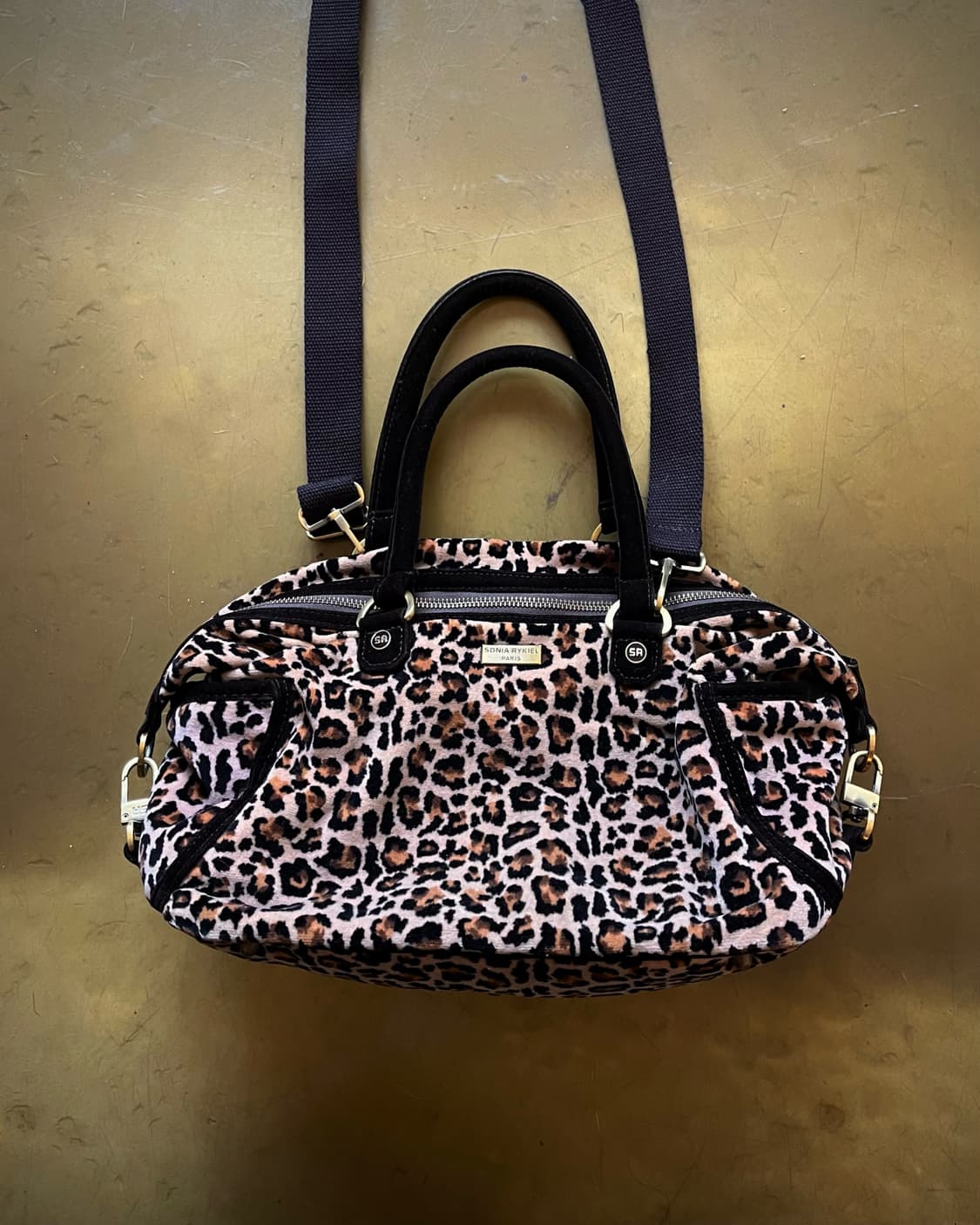 SONIA RYKIEL Velour Leopard Tanker Bag 상품이미지7