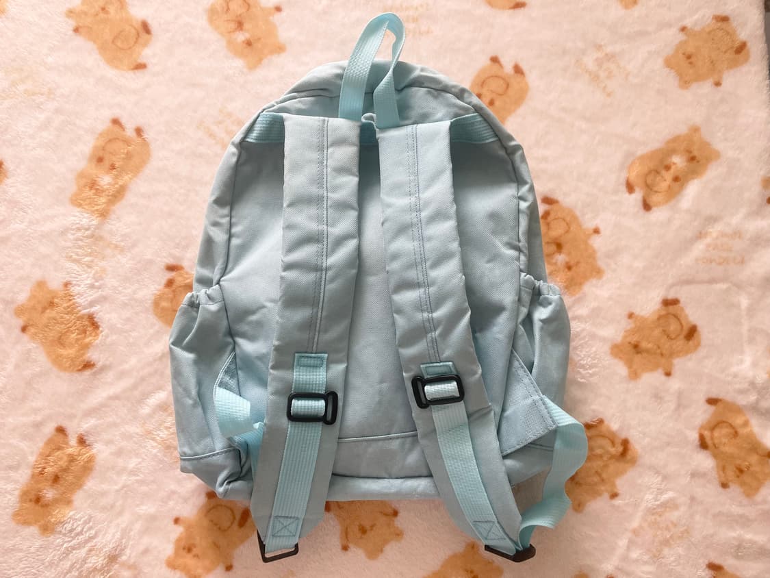 모리걸 빈티지 핀터레스트 도트 리본 백팩 🎀🩵🤍 상품이미지4