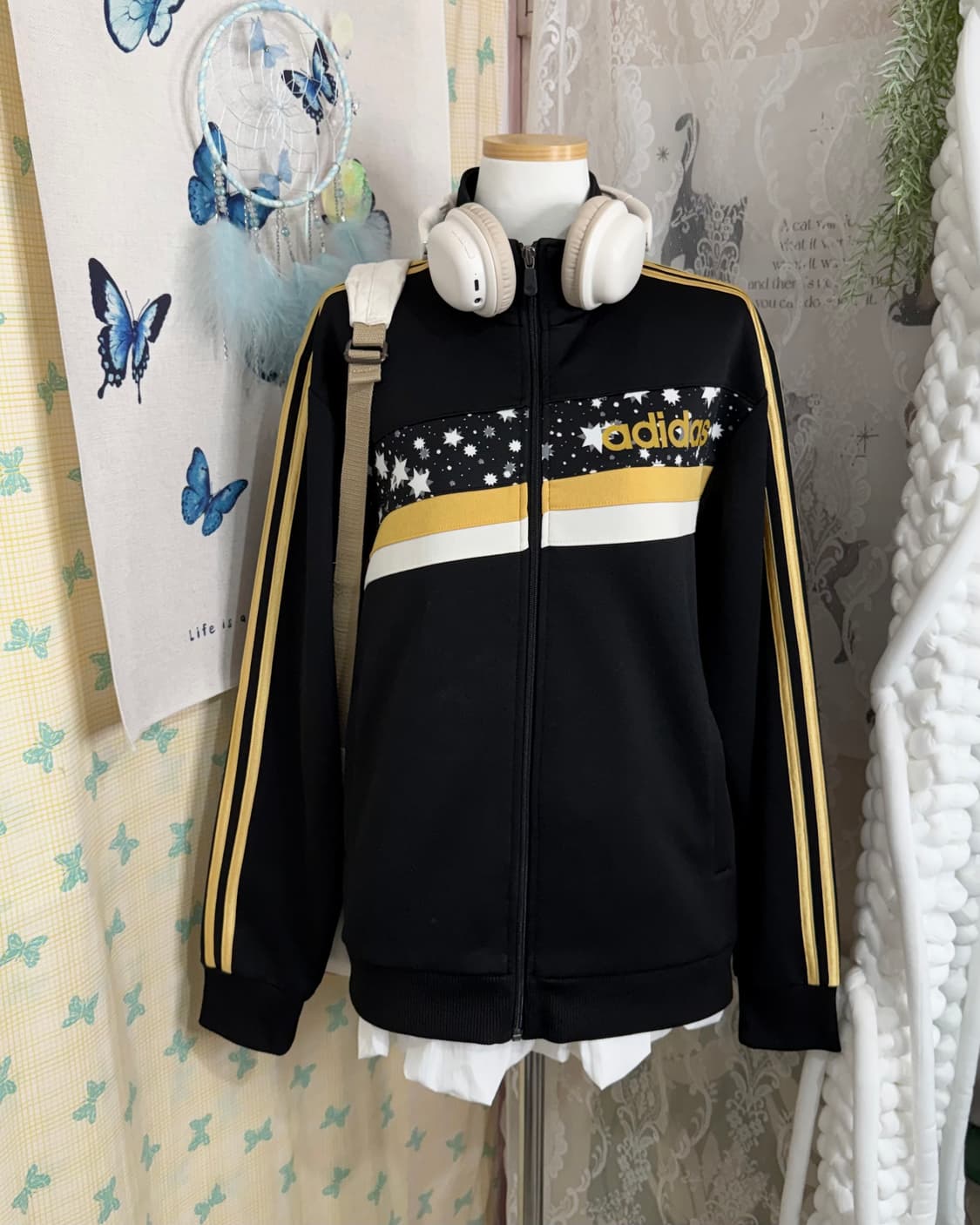 아디다스 블랙 & 옐로우 별 져지 상품이미지2