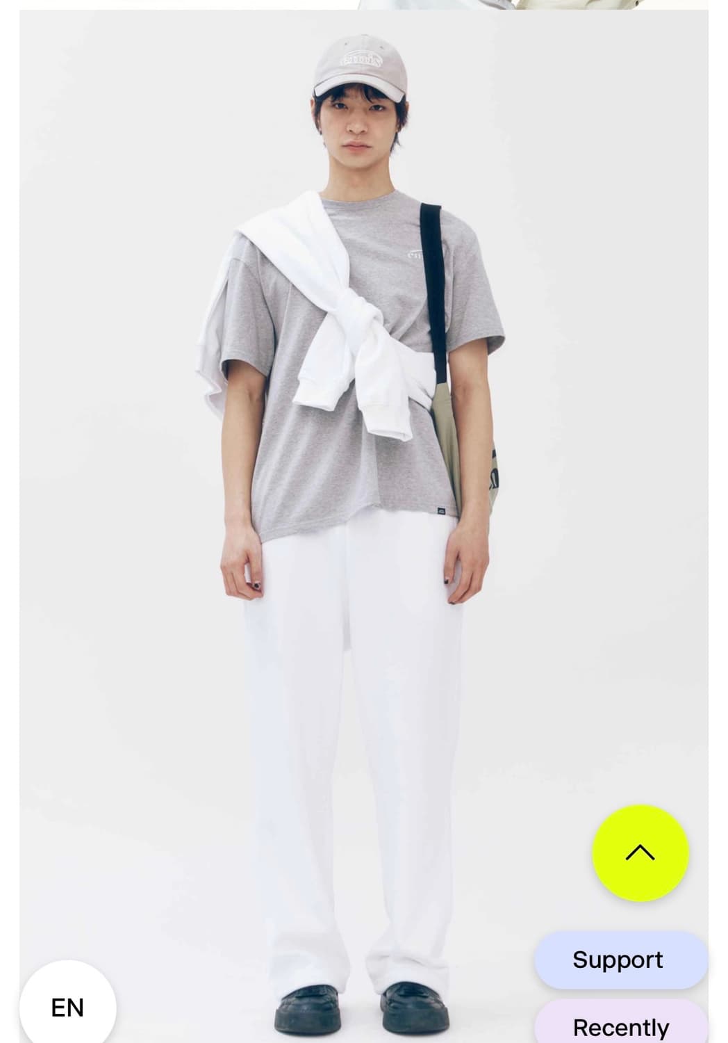 이미스 NEW LOGO COTTON ECO BAG-KHAKI 상품이미지2