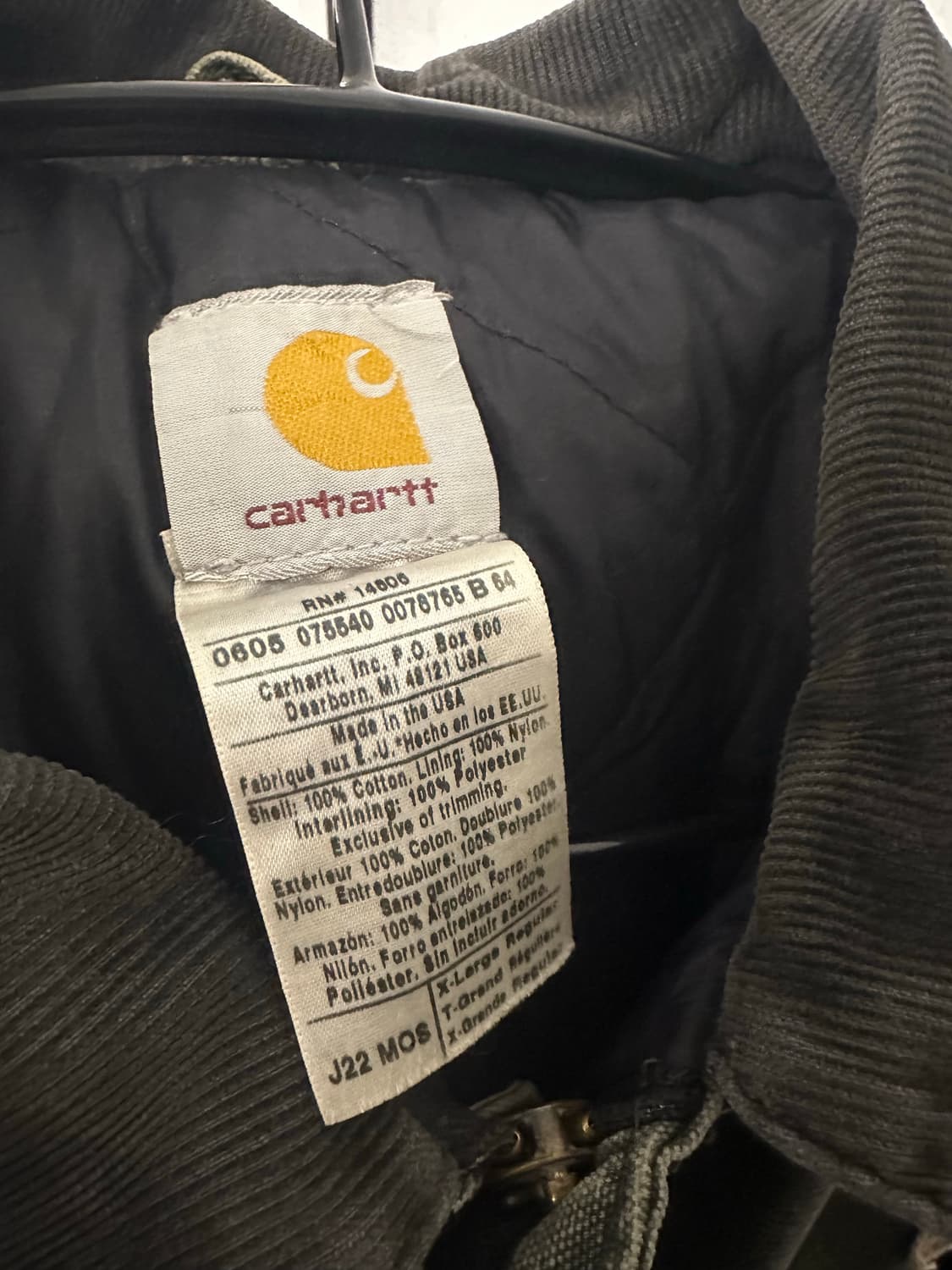 XL)칼하트 J22 모스그린 상품이미지3