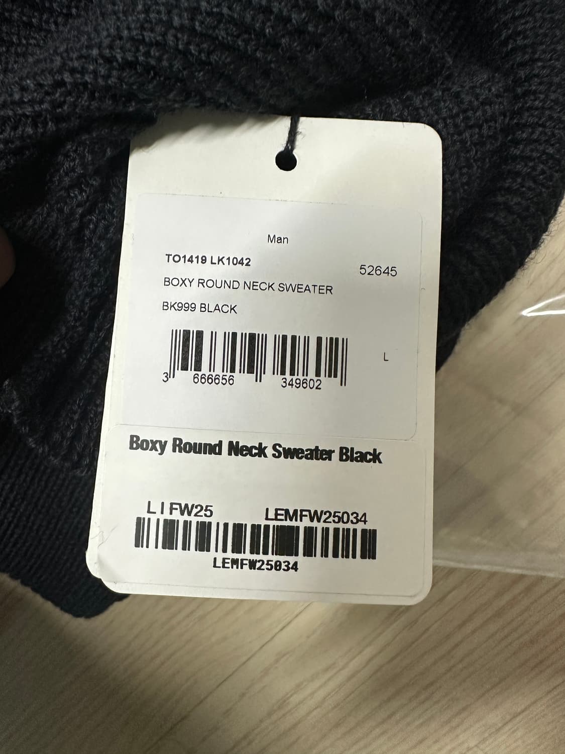 (L) FW25 르메르 박시 니트 상품이미지4