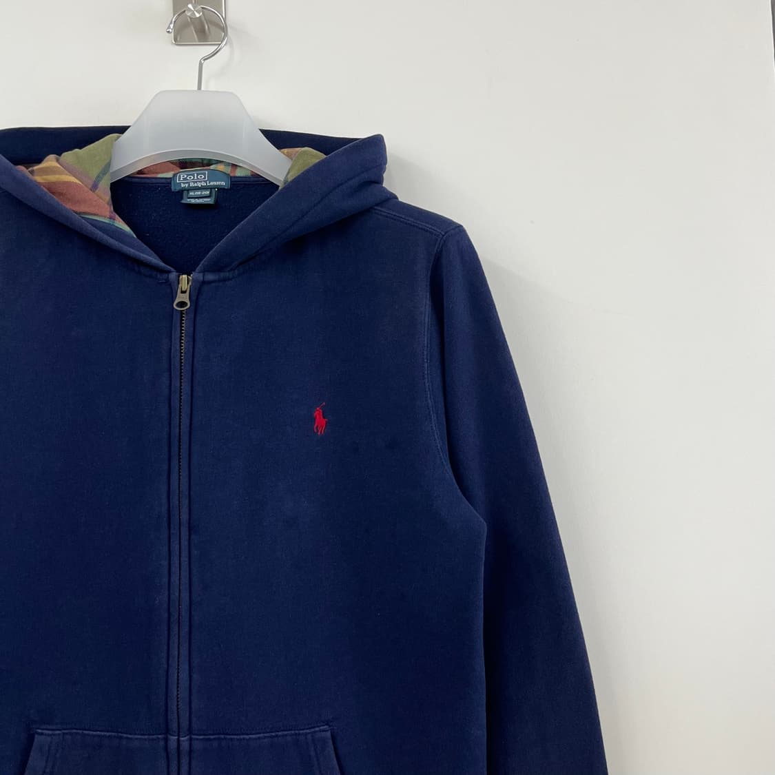 폴로 랄프로렌 레드 포니 네이비 후드집업 상품이미지4