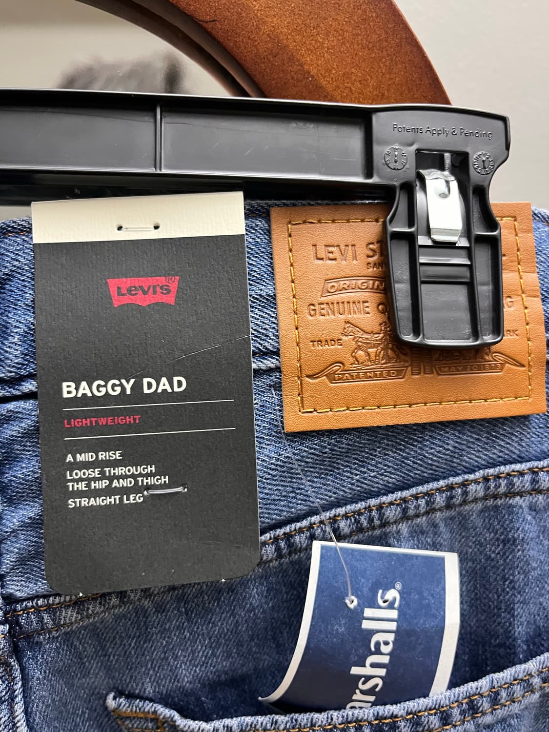 리바이스 정품 배기 대드 진 | 요즘 대세 와이드핏 데님 팬츠 상품이미지4