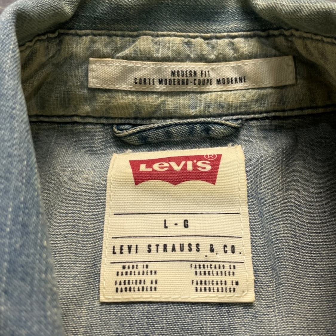 100 리바이스 데님셔츠 청남방 상품이미지3