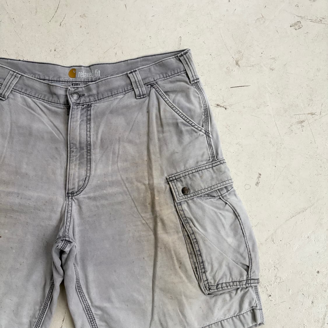 칼하트 빈티지 카고 워크 반바지 40 상품이미지4