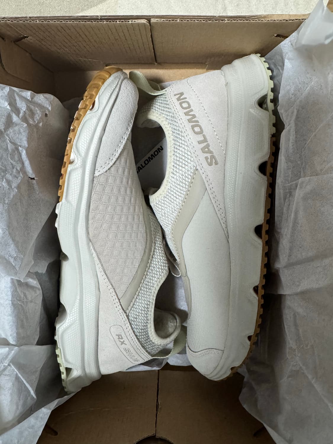 [265]살로몬 RX 스너그 알몬드 밀크 페더 그레이 상품이미지1