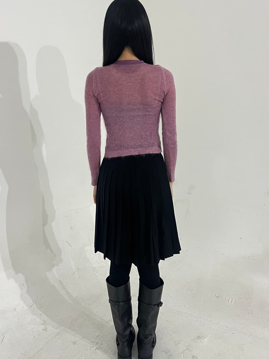 Mohair hook knit top 상품이미지3