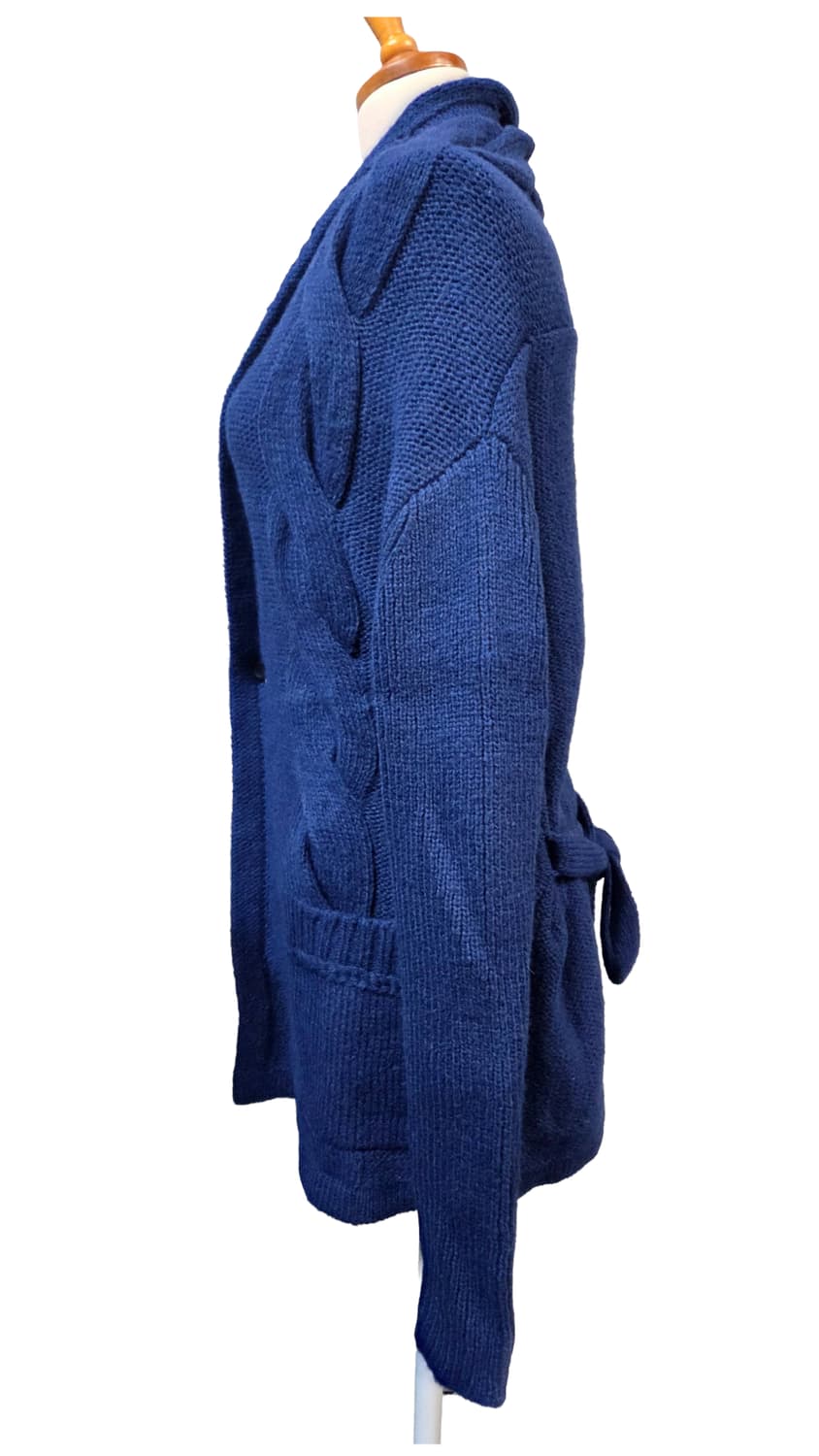 (특가)G-STAR꽈배기 니트 가디건 블루 상품이미지2