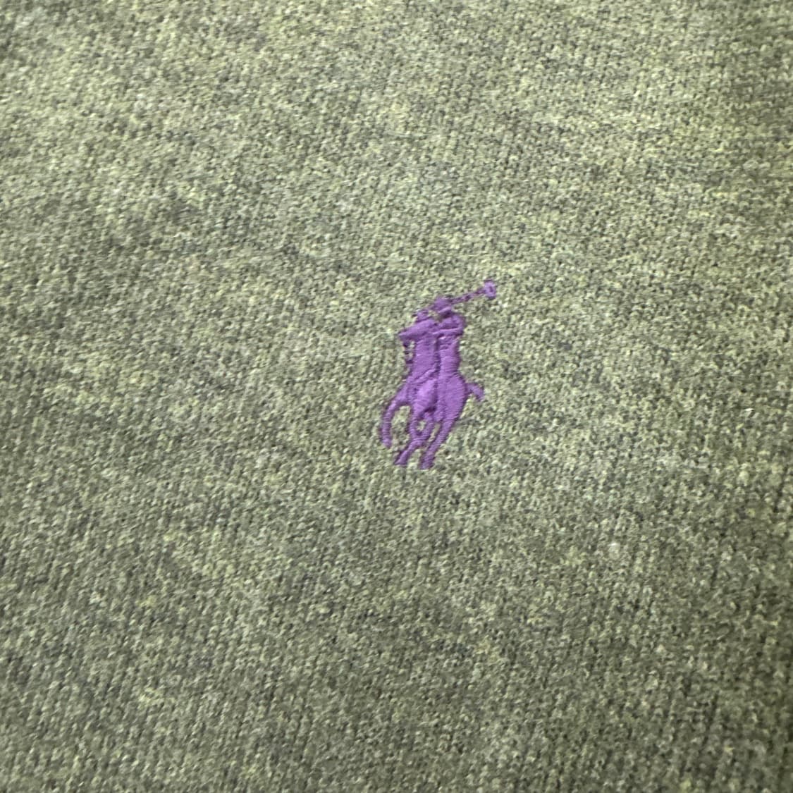 M 폴로 랄프로렌 반집업 카키 티셔츠  상품이미지4