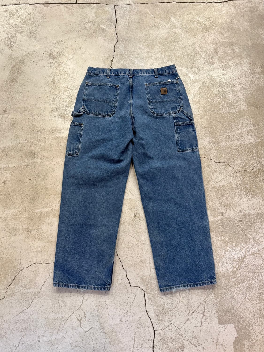 칼하트 B73 DST 데님 더블니 워크팬츠 상품이미지2