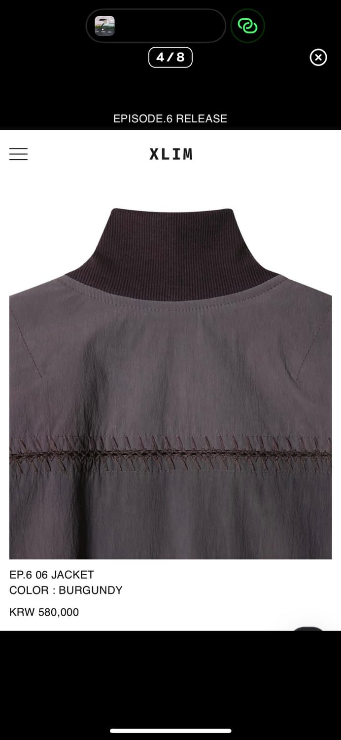 XLIM EP.6 06 JACKET BURGUNDY 상품이미지4