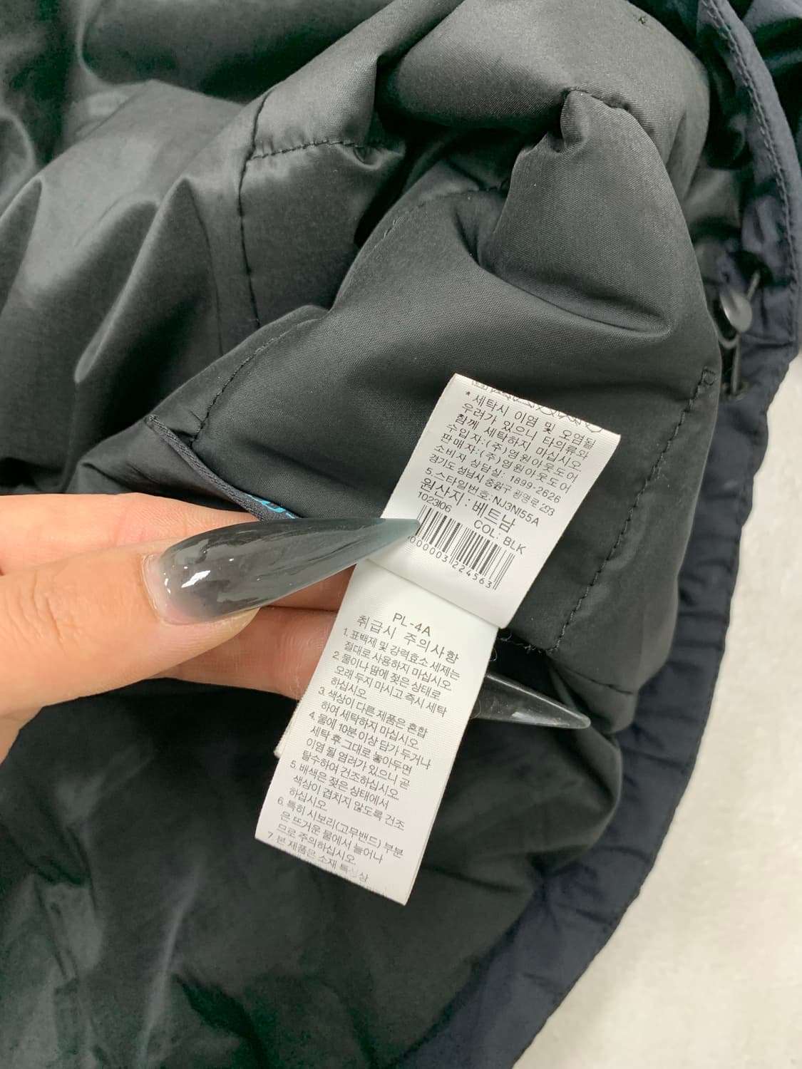 노스페이스 블랙 경량패딩 #367 상품이미지6