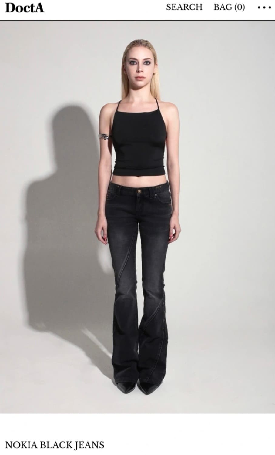 독타 NOKIA 블랙진 부츠컷 바지 상품이미지1