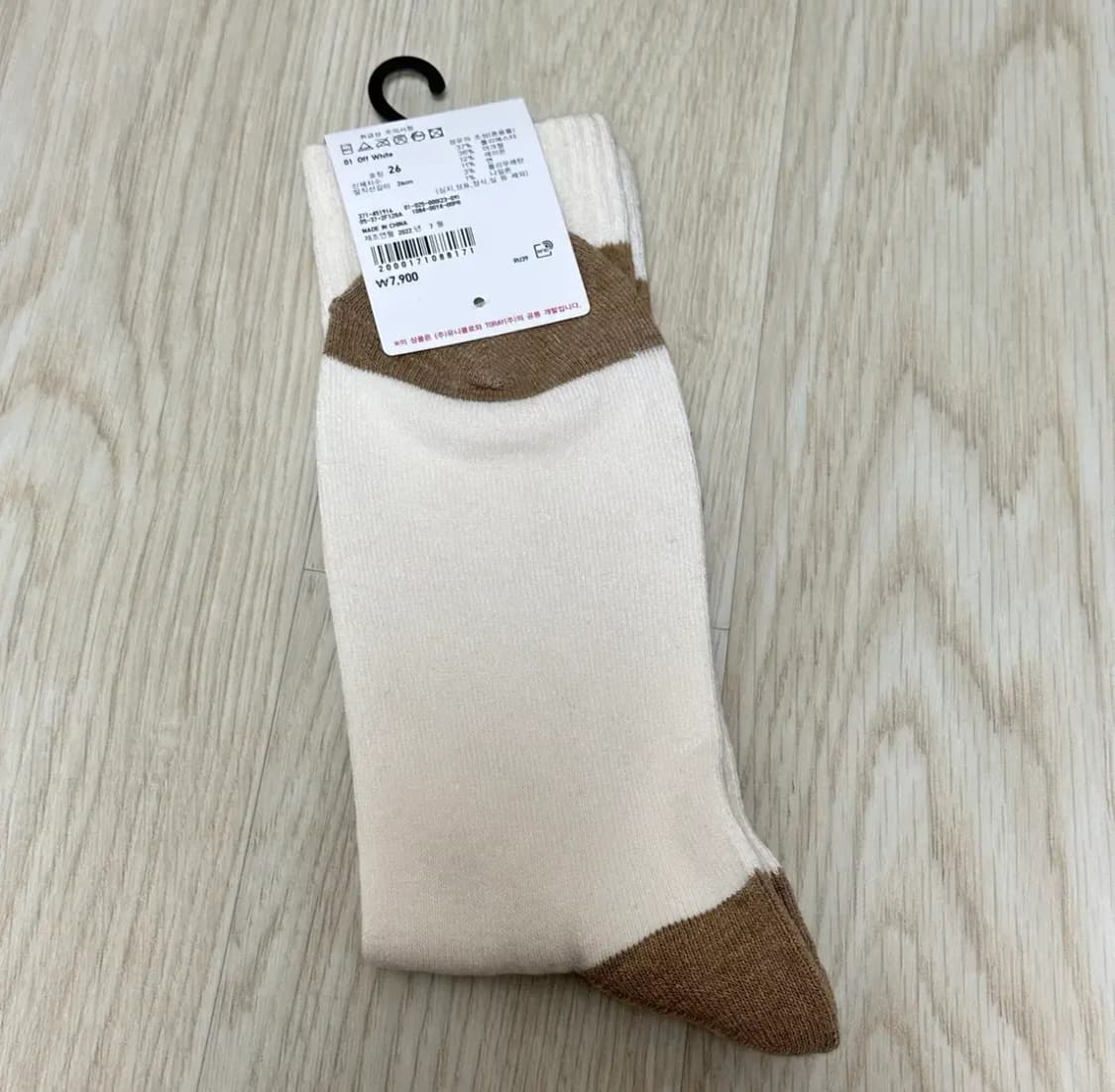 유니클로 JW앤더슨 배색 히트텍 양말 새상품 상품이미지2