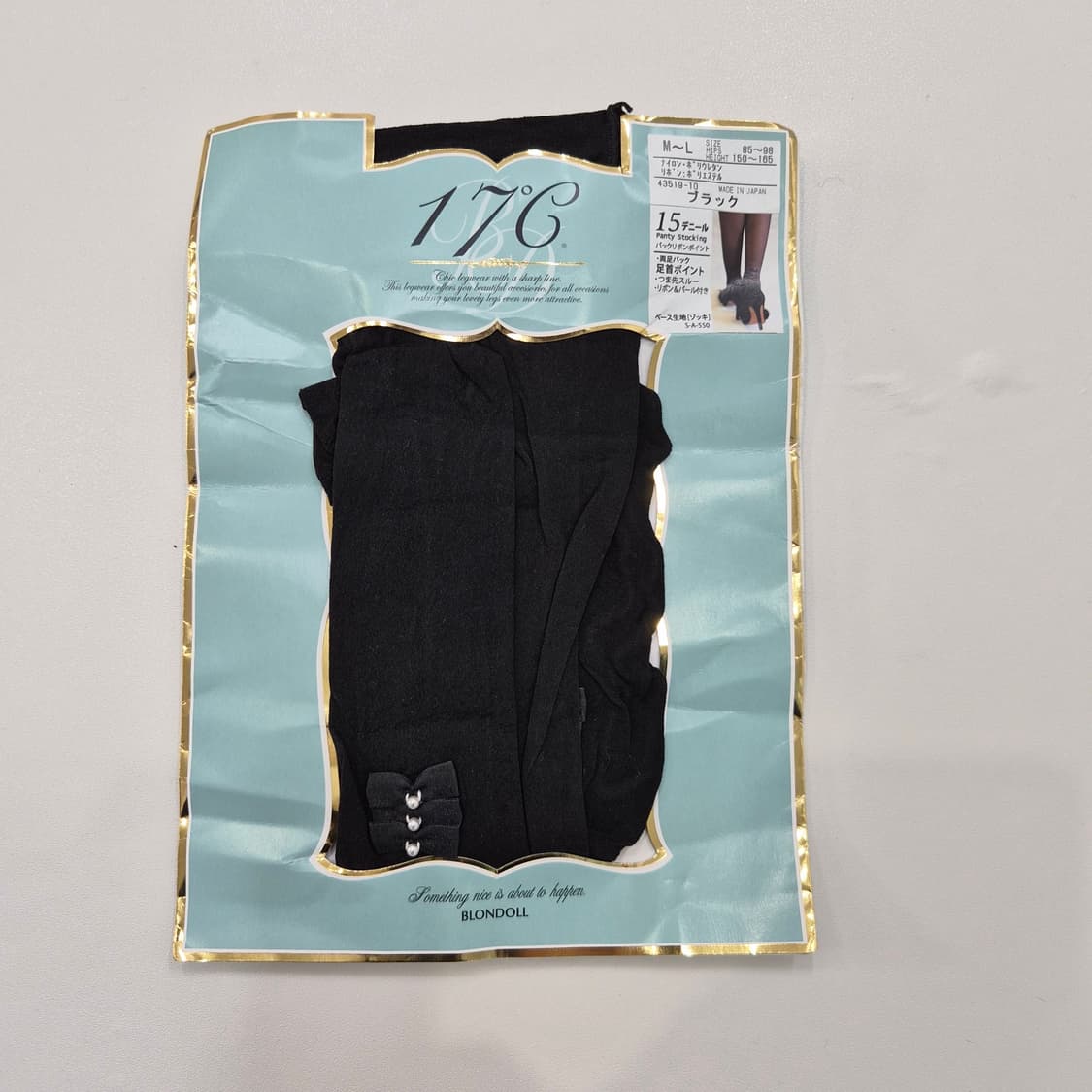 블랙 리본 포인트 팬티스타킹 상품이미지4