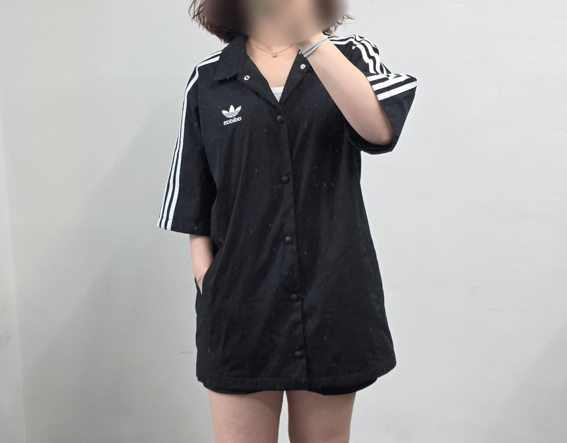 [프립]삼선 반팔 코치 자켓 / 오버핏 셔츠 상품이미지1