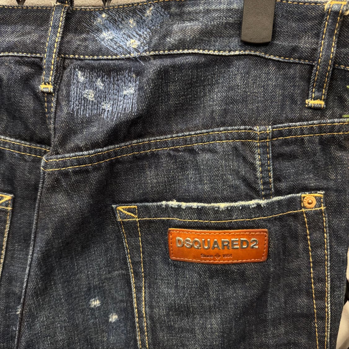 디스퀘어드2 D링 바이커 데님 팬츠 전면 버클 포인트 진청 상품이미지6