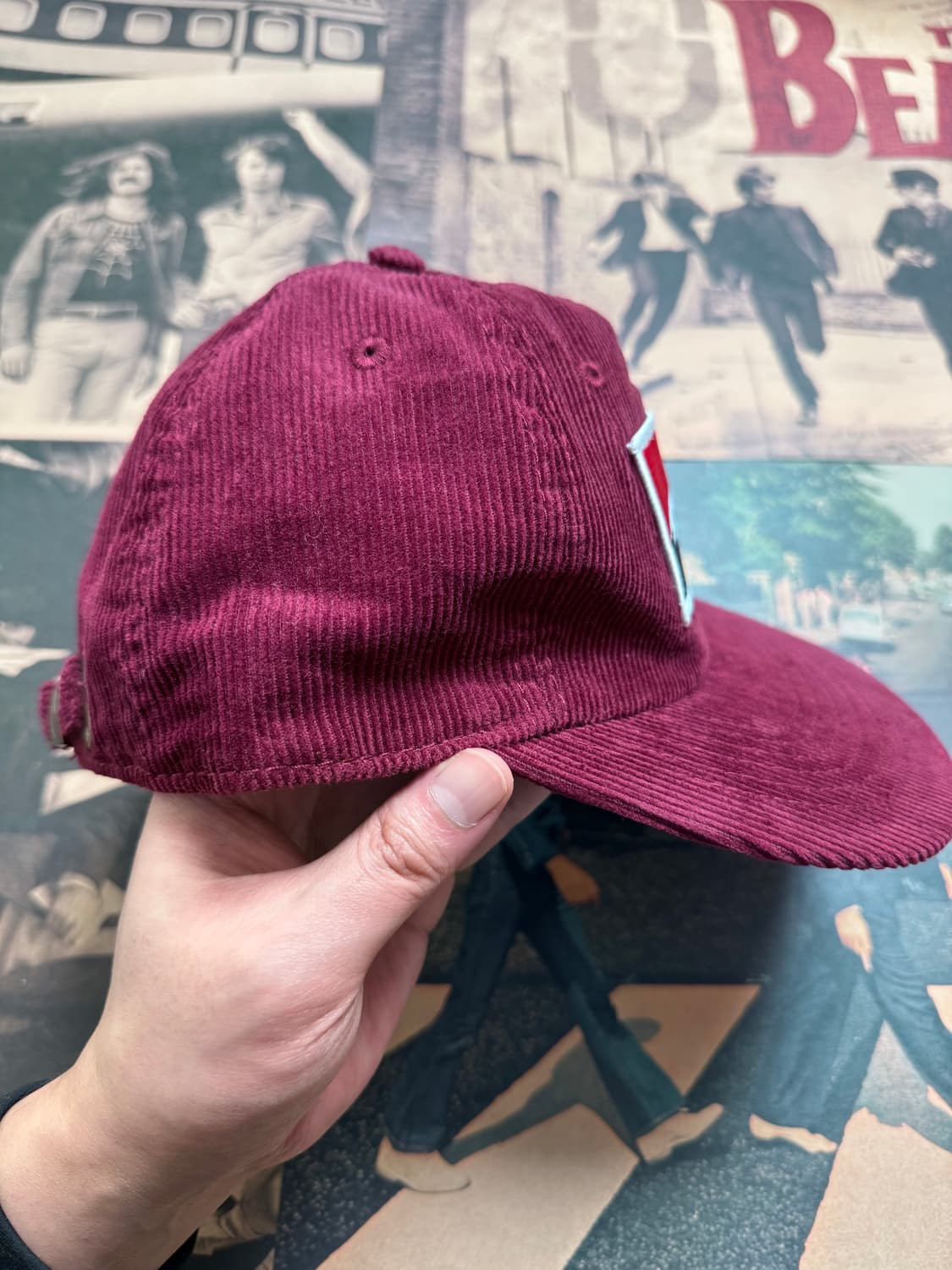 Marlboro(말보로) 버건디 코듀로이 캡 상품이미지3