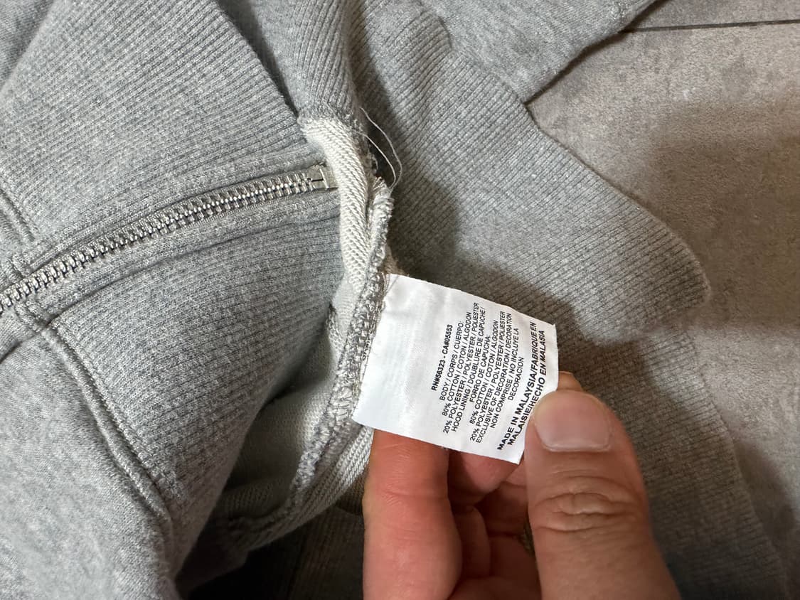  나이키 로고 스펠아웃 빈티지 스웻 후드 자켓 95size  상품이미지5