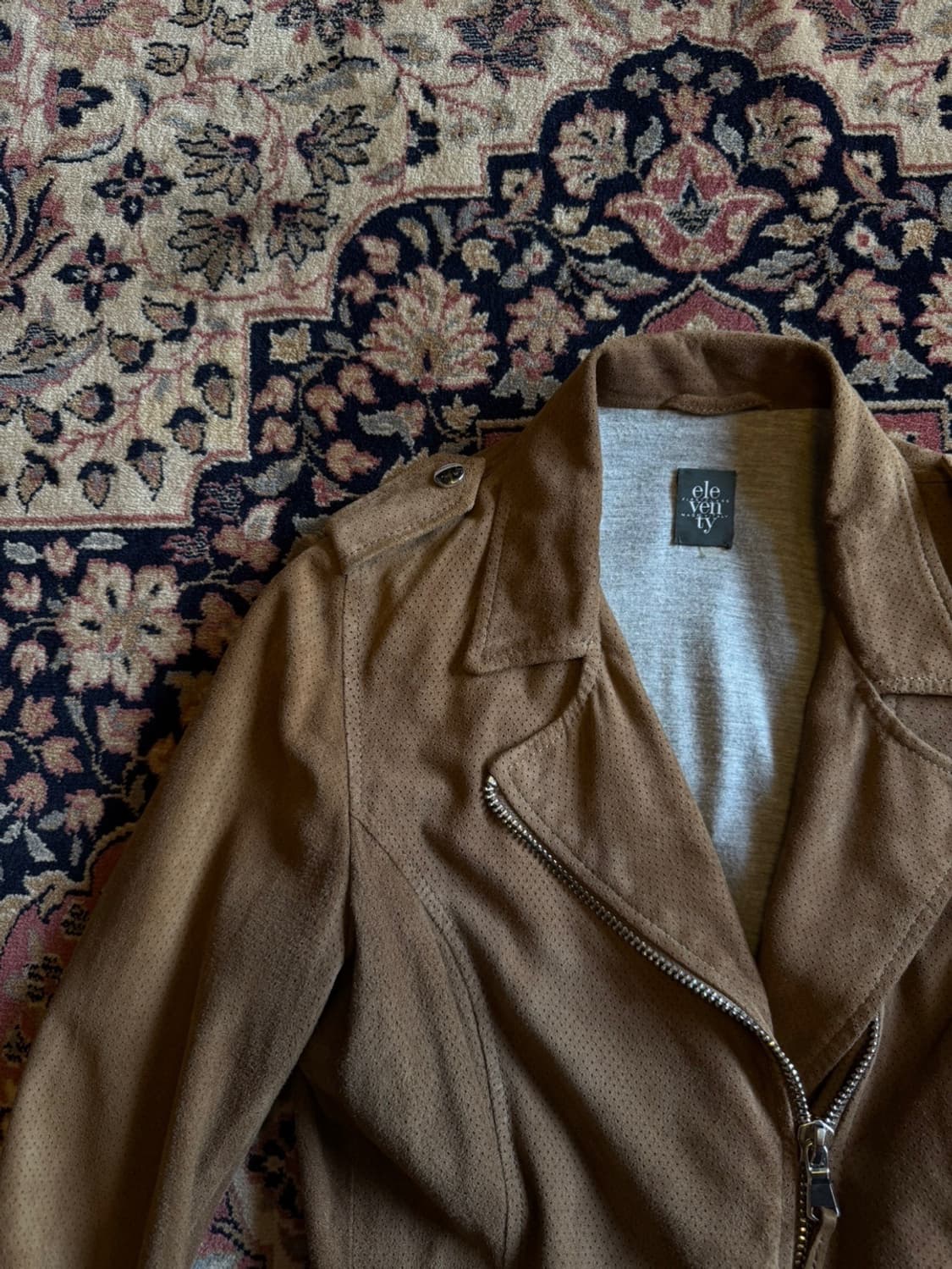 일레븐티 스웨이드 레더 라이더 자켓 55 상품이미지3