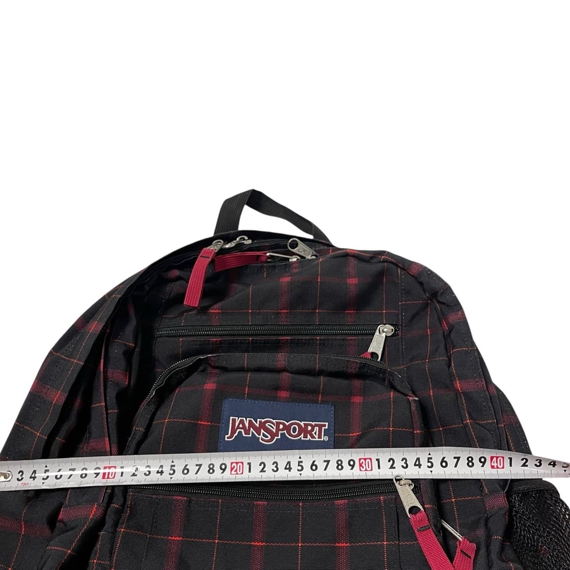 잔스포츠 빈티지 체크 패턴 빅스튜던트 백팩 가방 블랙 상품이미지5