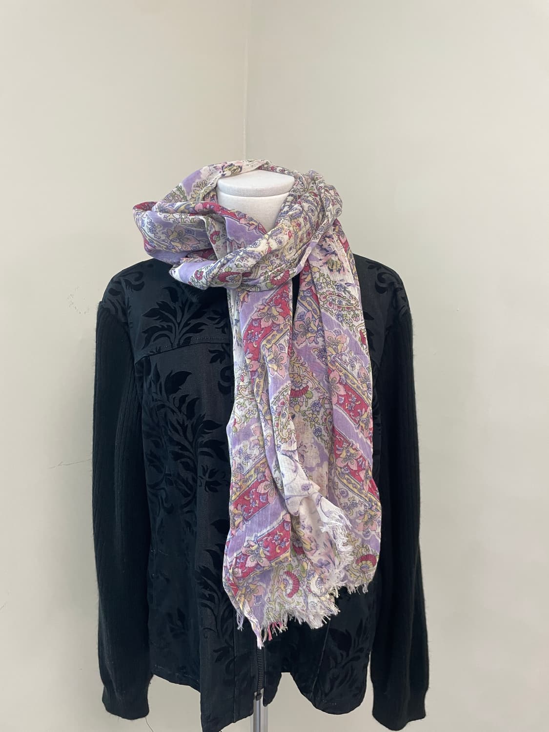 빈티지 에스닉 플라워 스카프 J03946 상품이미지1