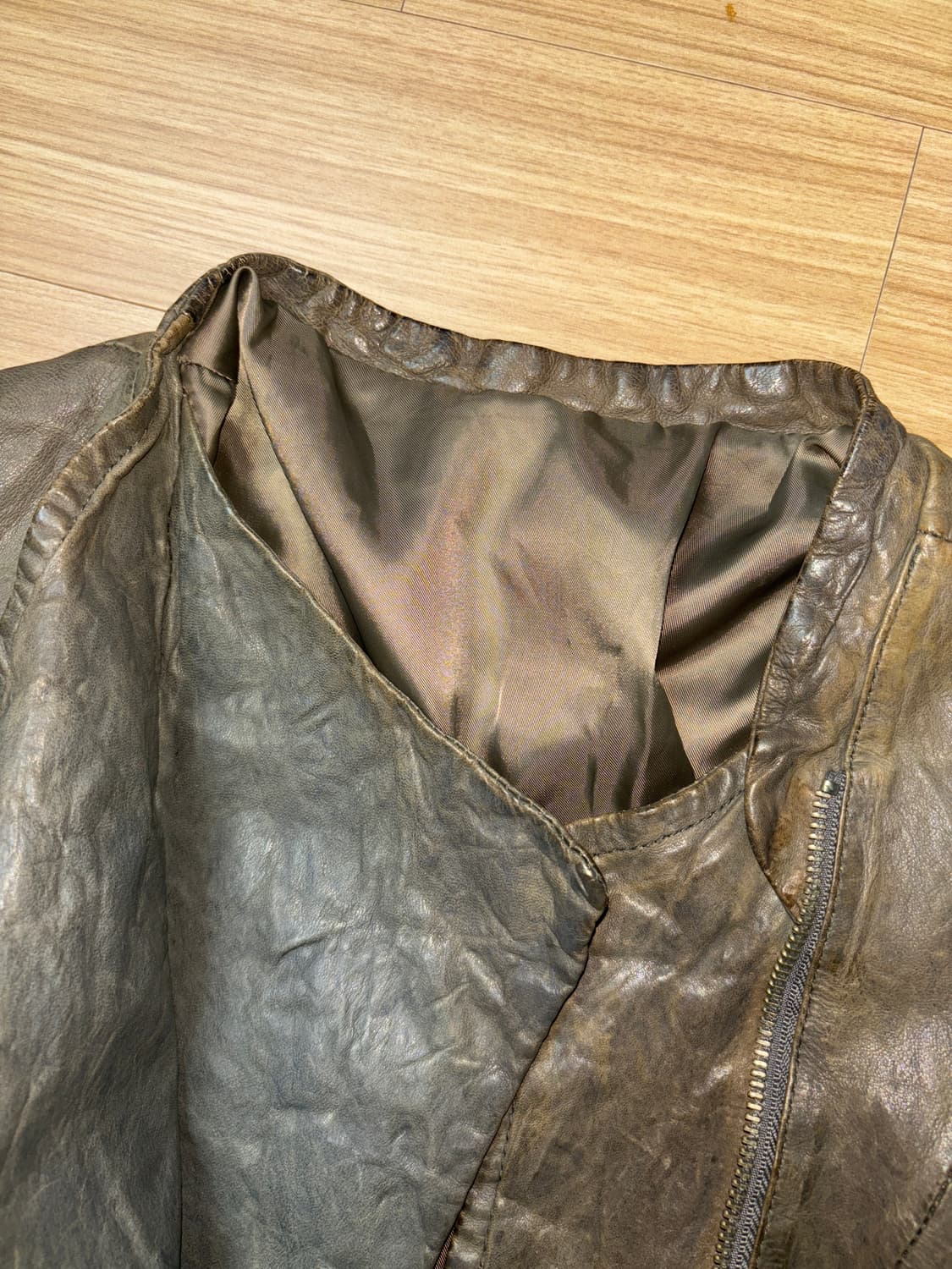 릭오웬스맛 이태리 양가죽 레더자켓 상품이미지6