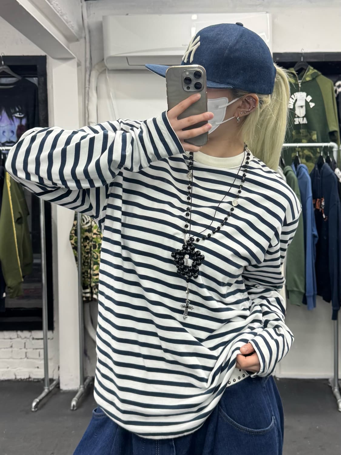 베이프 원포인트 리버시블 롱슬리브 상품이미지9