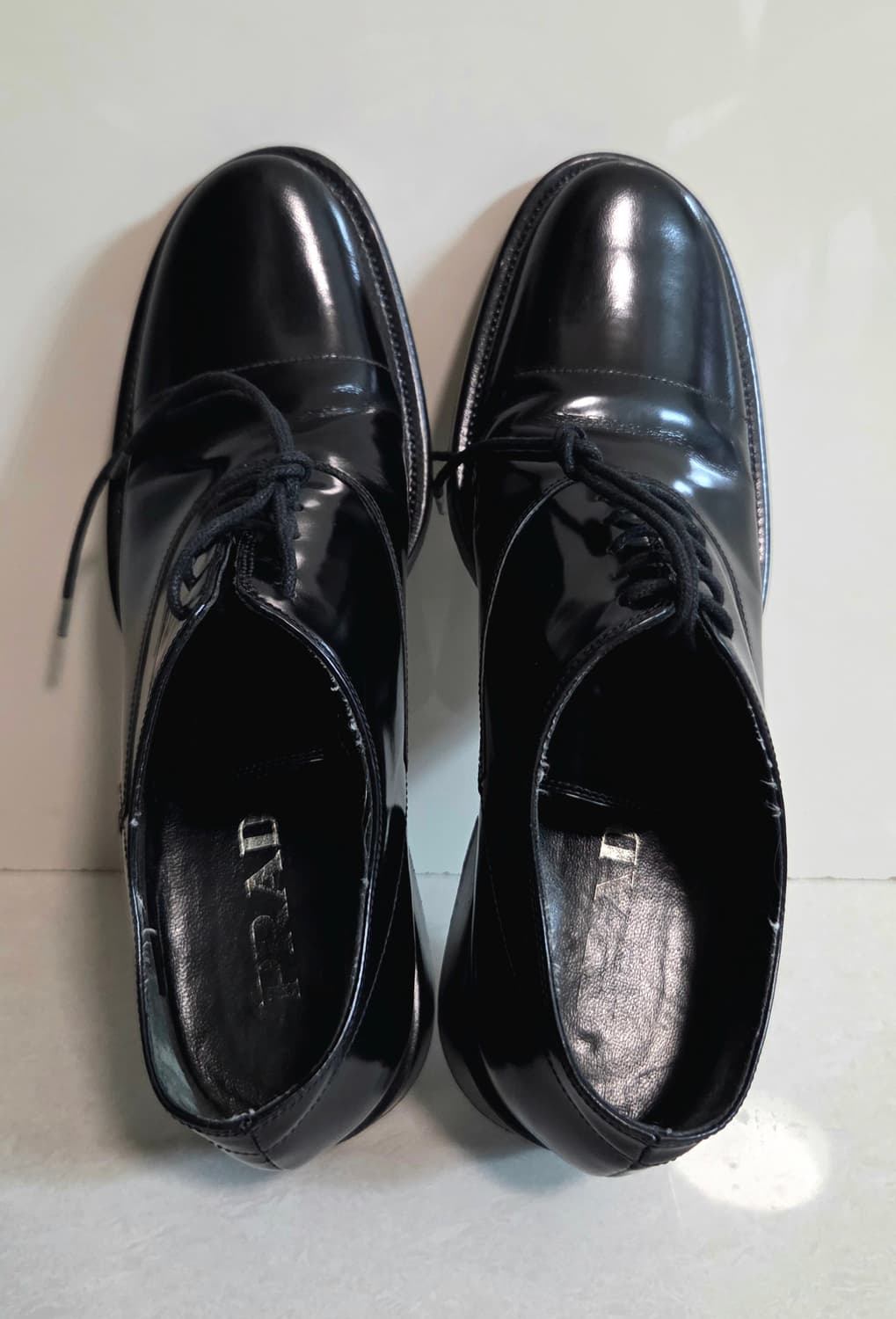 프라다 블랙 더비 슈즈 / PRADA VERO CUOIO 상품이미지2