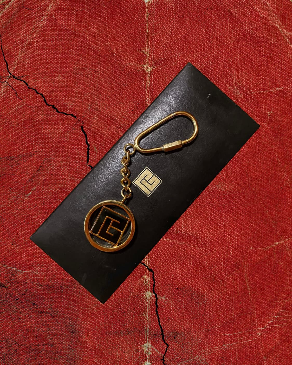 Pierre Balmain 90s 발망 올드심볼 메달리온 골드 키링 상품이미지1