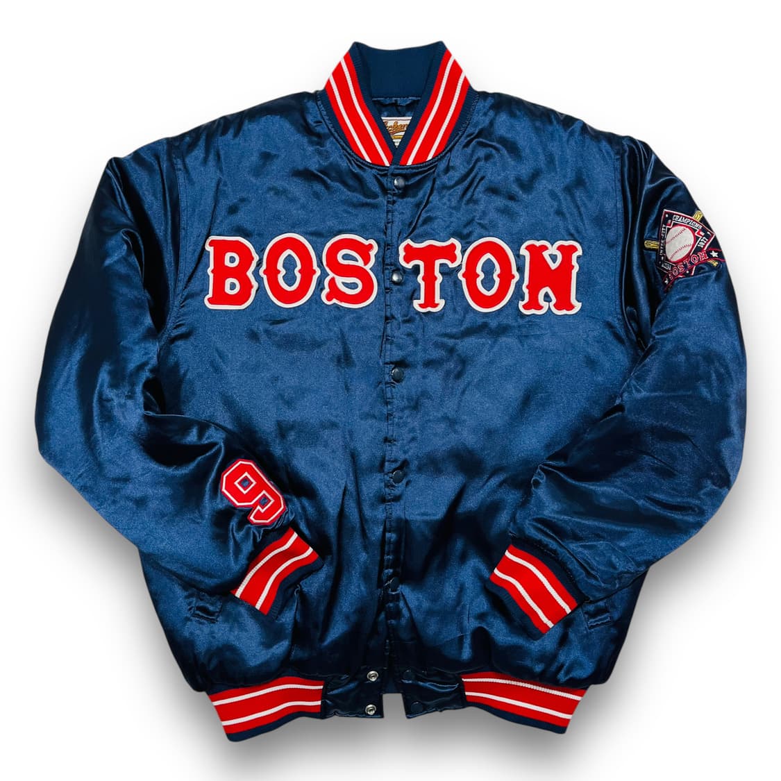 Ackers BOSTON 베이스볼 올드스쿨 바시티 자켓 상품이미지1