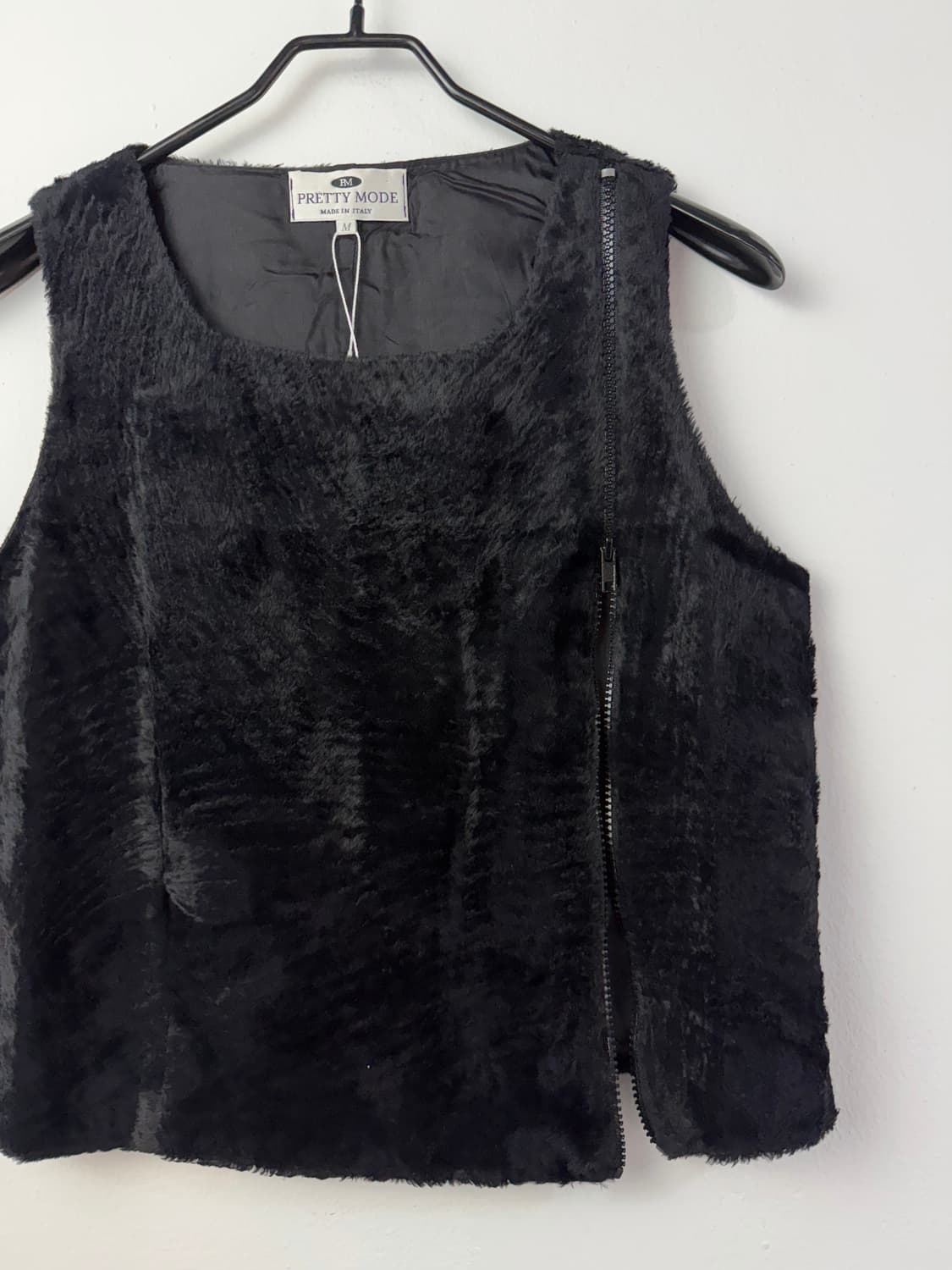 이태리 메이드 레이온 벨벳 퍼 베스트 상품이미지2