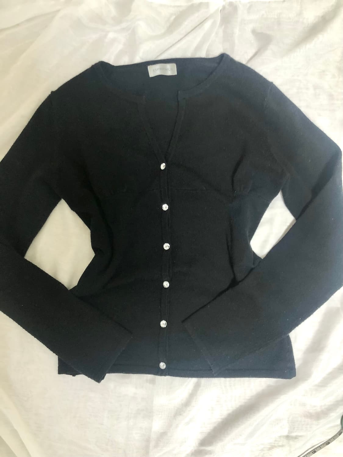 큐빅 단추 가디건 상품이미지3