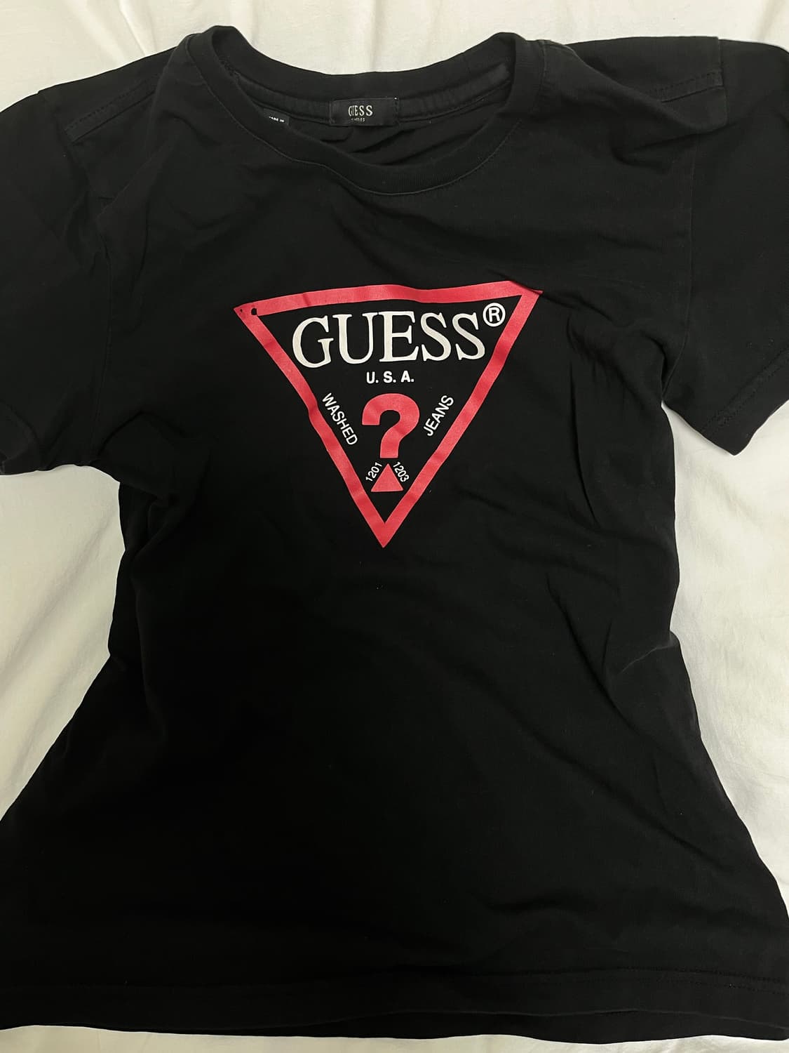 게스 여성 반팔티 블랙 s 상품이미지1