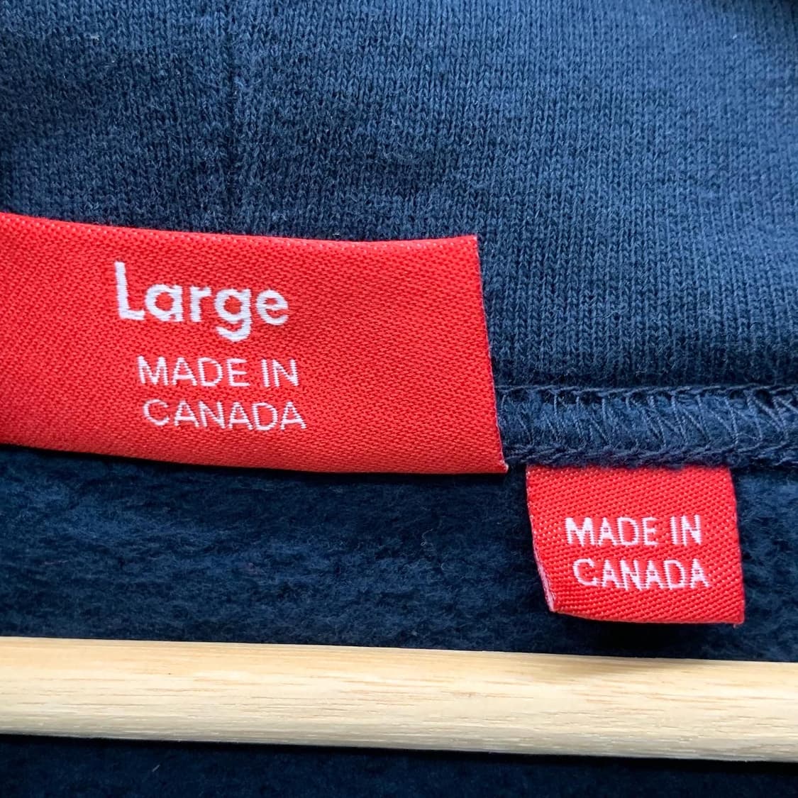 슈프림 XXL 로고 네이비 후디 상품이미지5