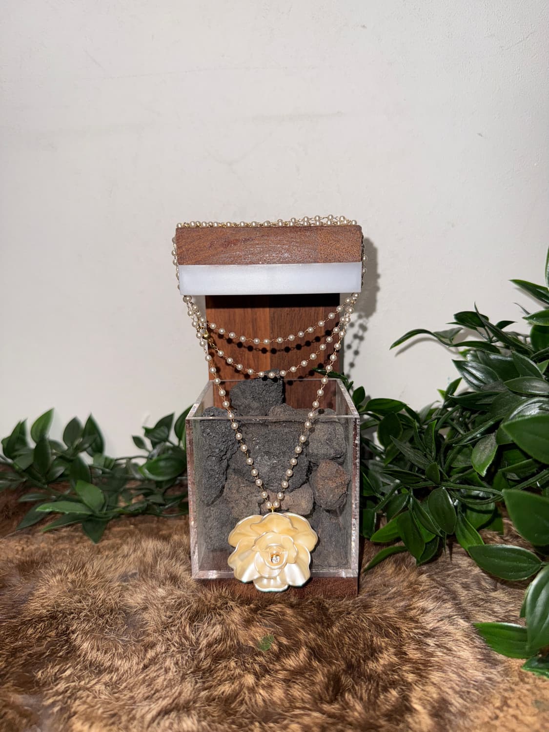 Ivory rose pearl necklace  상품이미지1