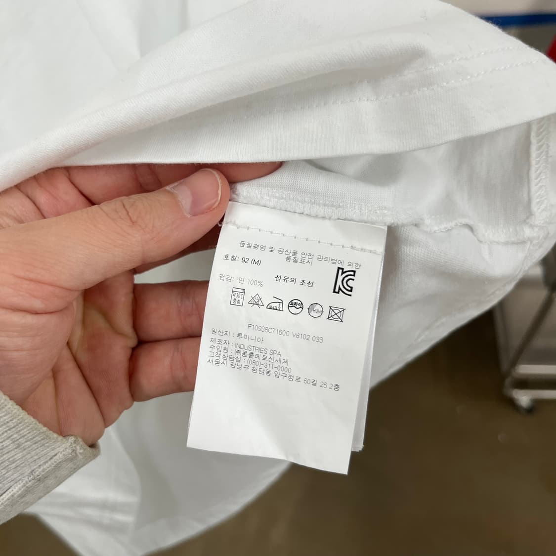 몽클레어 우먼 코튼 반팔 티셔츠 M 상품이미지6