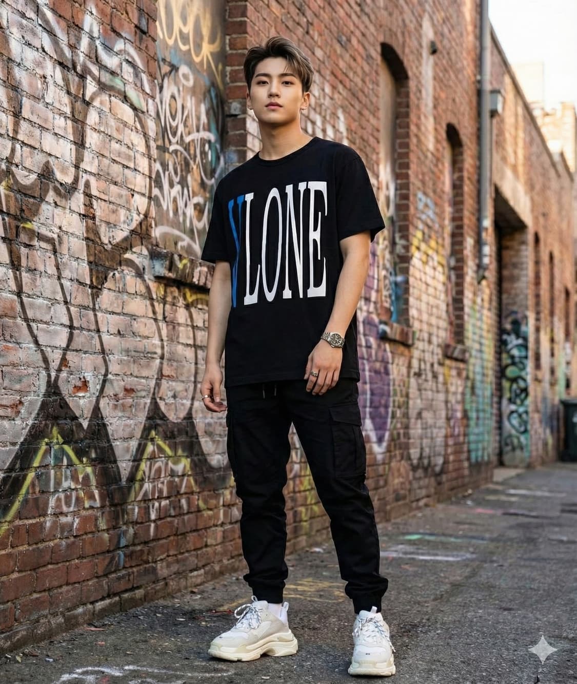 VLONE x 오프화이트 코튼 백로고 티셔츠_L 상품이미지1