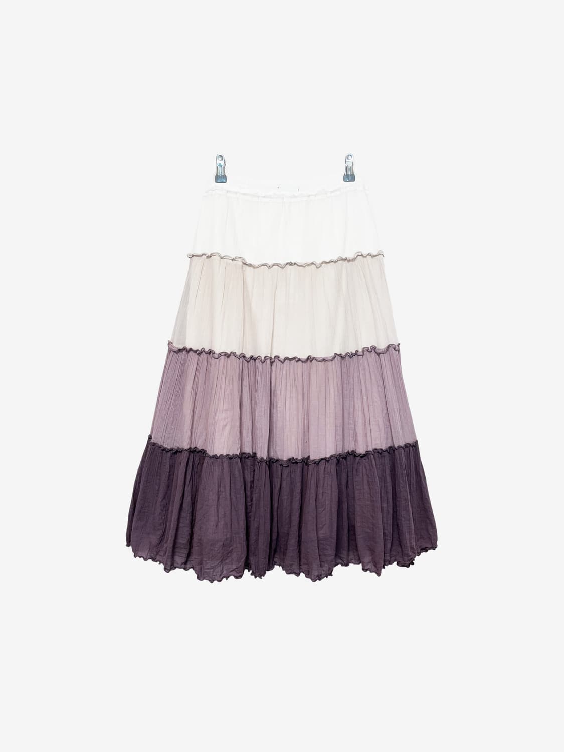 Frill Tiered Long Skirt - Gradient 상품이미지5