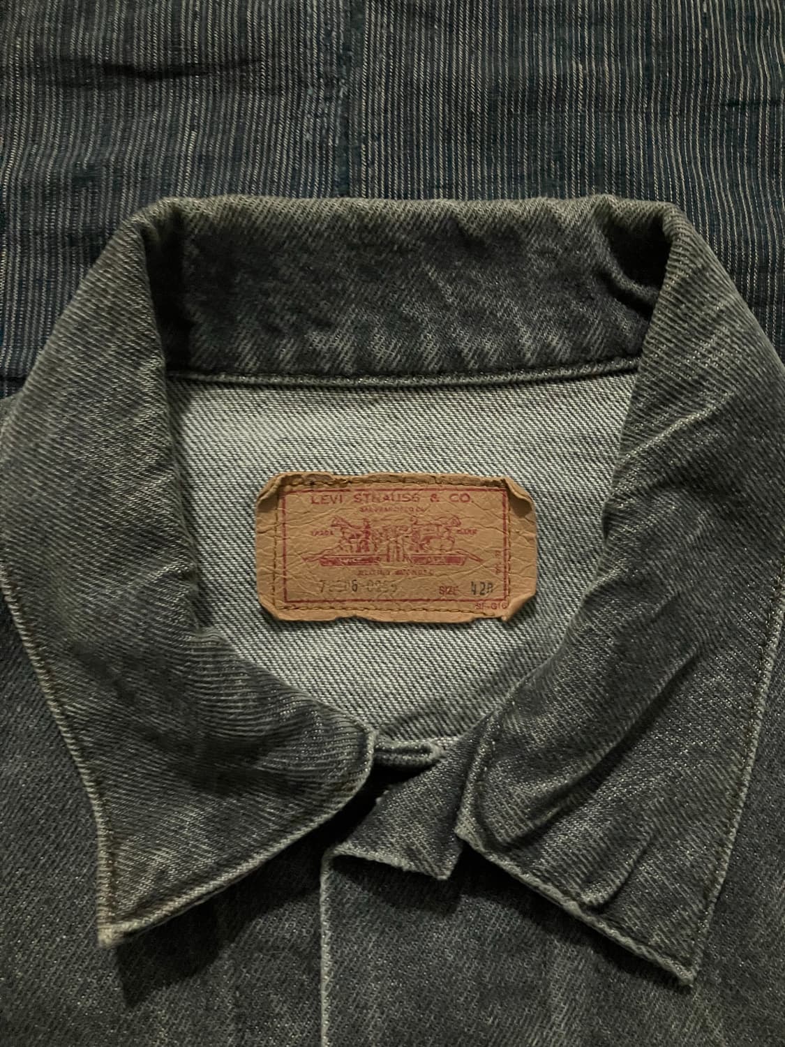 🇺🇸 80s USA 빈티지 리바이스 70506 블랙 데님 자켓 상품이미지5