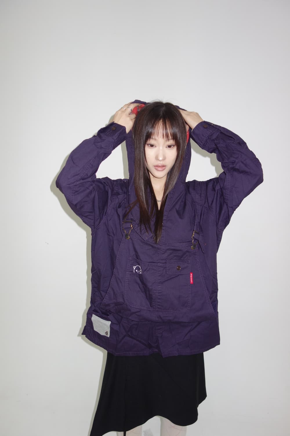 피그 멜빵 후드 상품이미지1