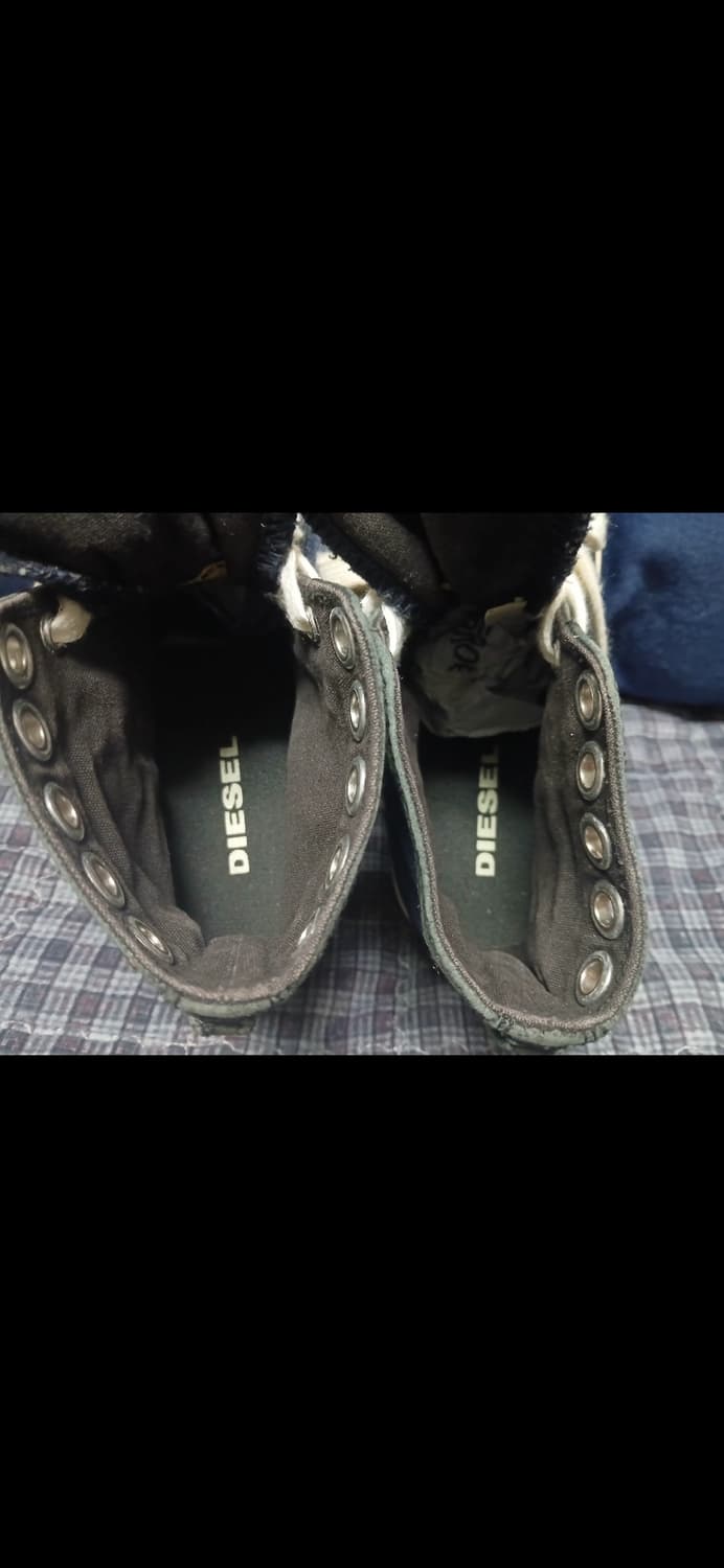 디젤 아일렛 데님 하이탑 스니커즈 260 상품이미지5