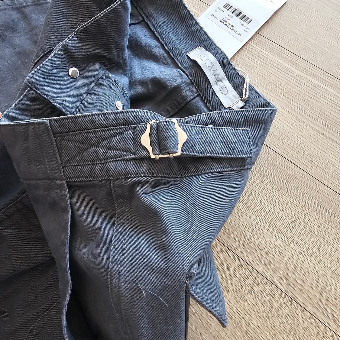 M 31 32 새제품 슬로우애시드 버튼플라이 테크 카고 팬츠 부츠컷 바지 상품이미지7