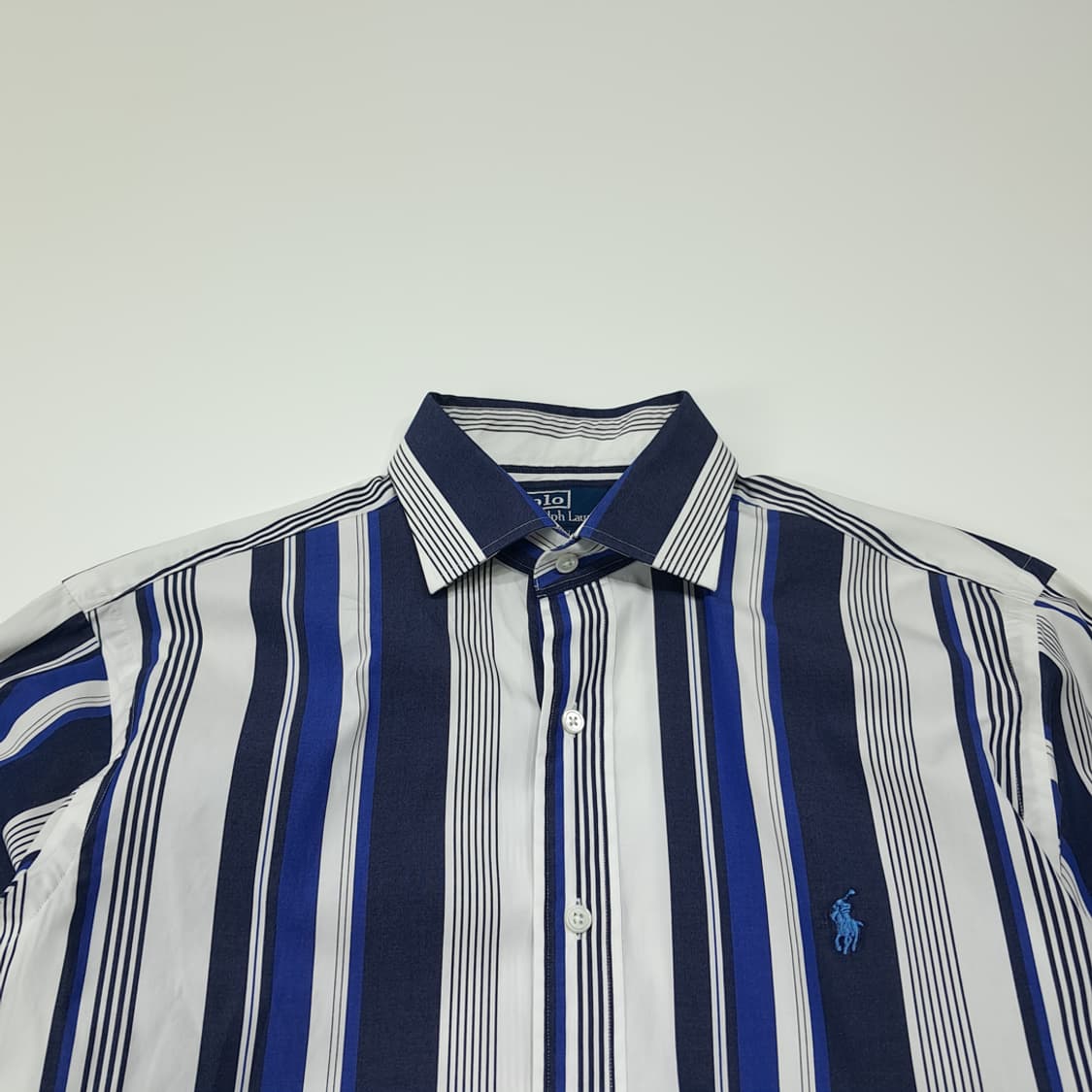 CL419 L 폴로 00s 홍콩판 올드스쿨 코튼 스트라이프 셔츠 남방 상품이미지2