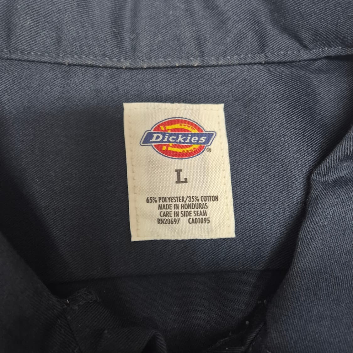 디키즈 워크셔츼 네이비 L 상품이미지2