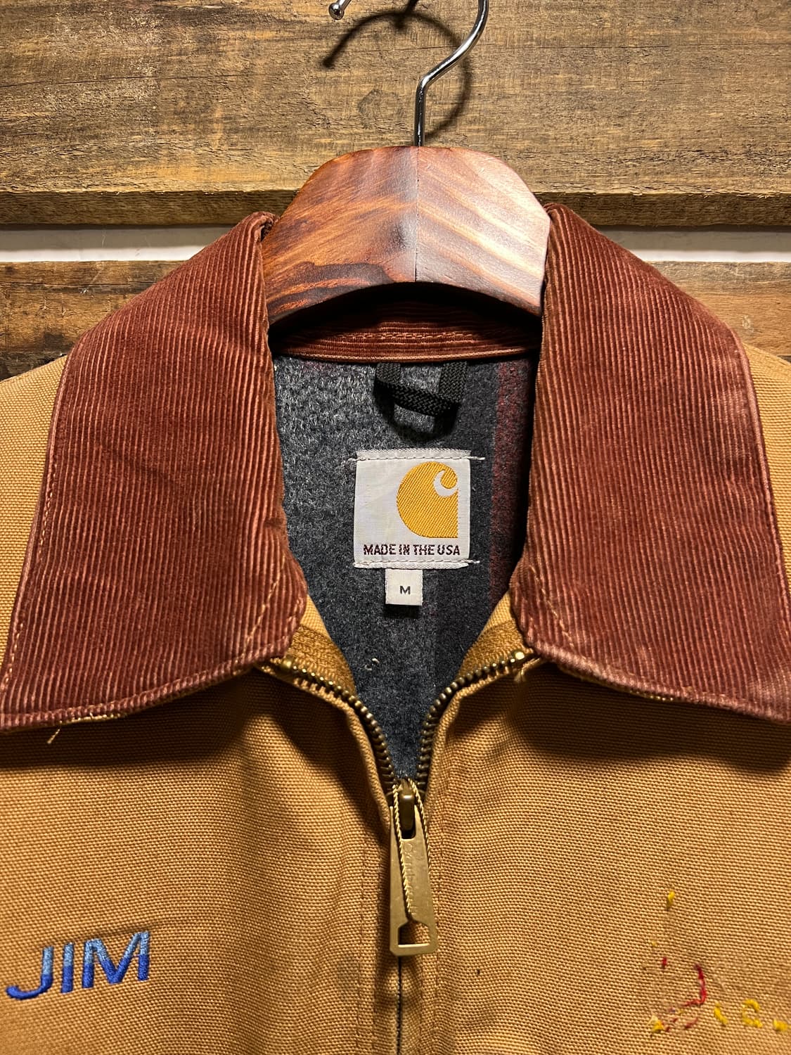 [M]칼하트 Made in USA 브라운 디트로이트 워크 자켓 상품이미지2