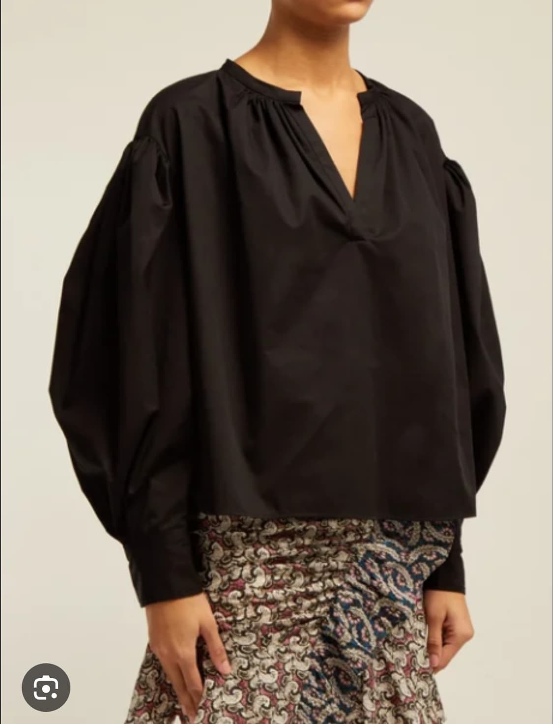 이자벨마랑 코튼 볼륨 슬리브 블라우스 38사이즈 상품이미지1