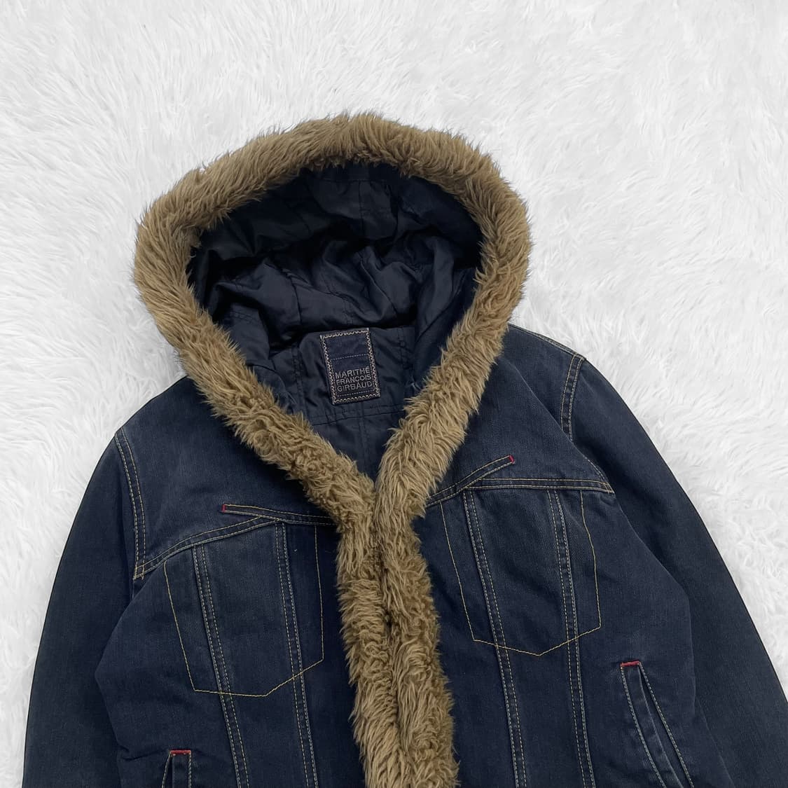 마리떼프랑소와저버 데님 양털 후드 자켓 상품이미지3