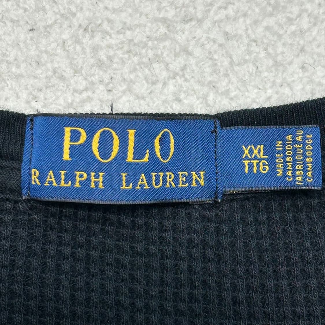 폴로랄프로렌 블랙 와플 니트 롱슬리브 XXL 상품이미지5